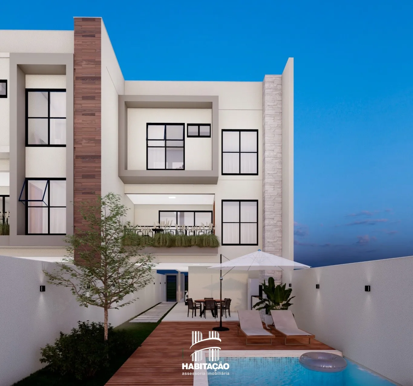 Casa Triplex com 3 suítes, área de festas e piscina - Bairro Escola Agrícola — foto 3