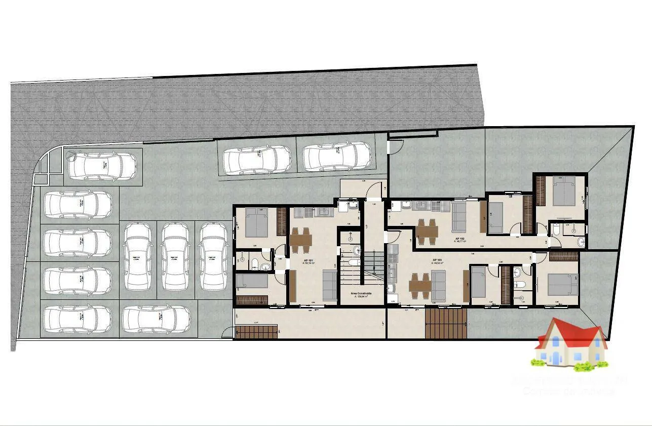 Apartamentos C/02 Quartos C/Suite e S/Suite + Vaga de Garagem No Bairro Saguacu ! — foto 7