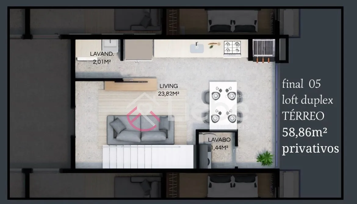 EXCLUSIVIDADE! Lindos e Charmosos apartamentos (LOFT DUPLEX) na PLANTA no Residencial SUNSET no centro de Pomerode próximo do centro cultural e parques. — foto 6