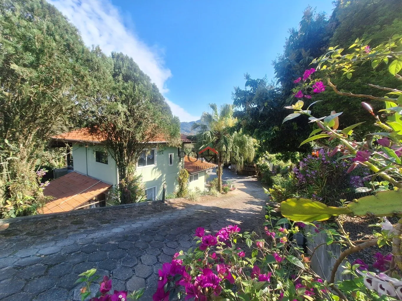 Lindo Refúgio com casa de 194,09m de área construida, no bairro de Testo Rega na cidade de Pomerode, edificada num terreno de 1.518,39m, em meio à muita natureza. - foto 1