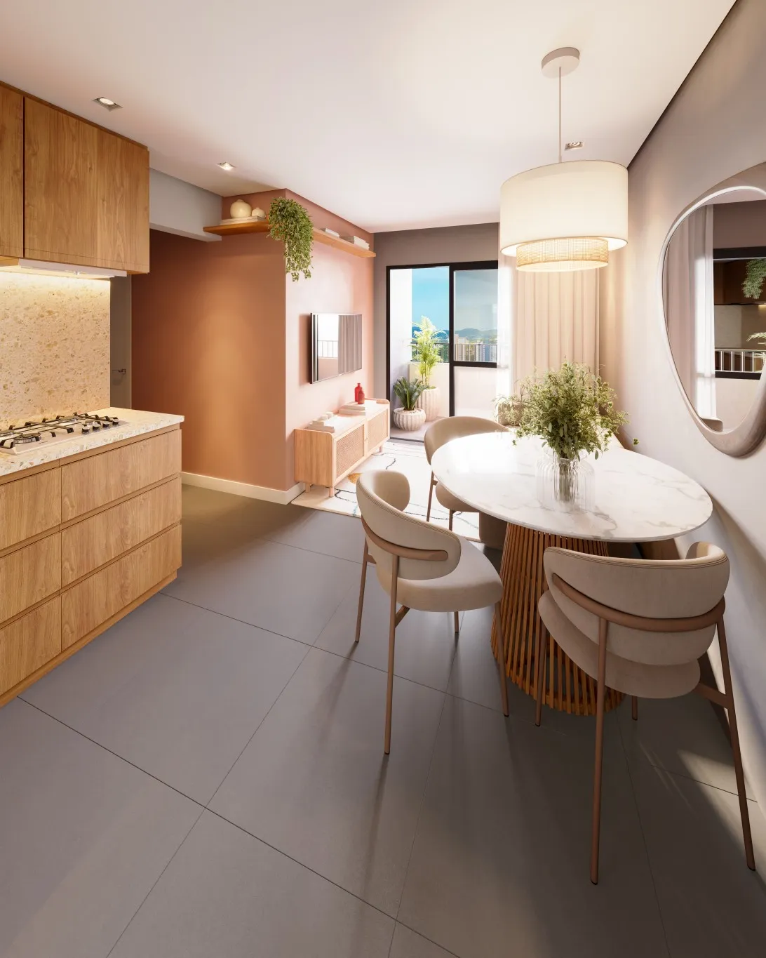 Apartamento de 2 Dormitórios com Suíte - Scire Solare, Escola Agrícola. — foto 3