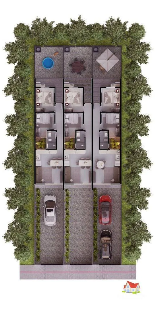 Casa Geminada Terrea C/02 Quartos +02 Vagas + Espaco aos Fundos No Bairro Aventureiro! — foto 7