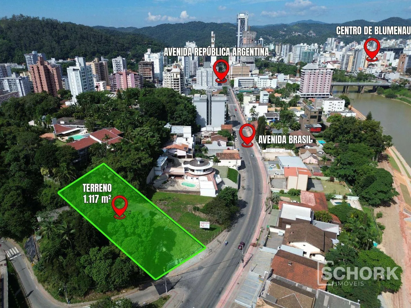 Terreno à venda, 1117 m por R$ 850.000,00 - Ponta Aguda - Blumenau/SC — foto 2