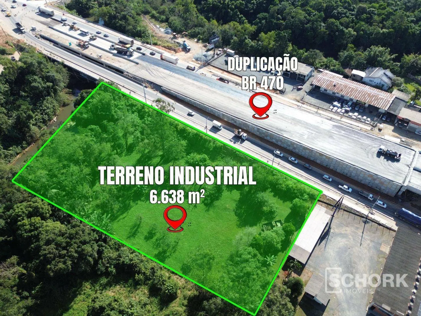 Terreno à venda, 6638 m por R$ 3.900.000,00 - Badenfurt - Blumenau/SC — foto 3