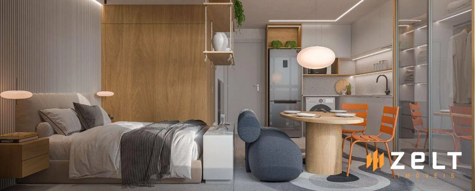 Apartamento com 1 dormitório à venda, 27 m por R$ 335.000,00 - Victor Konder - Blumenau/SC - foto 1