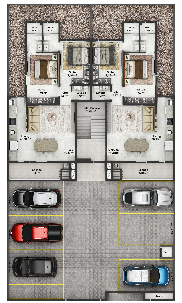 Viva com Mais Conforto e Qualidade de Vida em um Projeto Moderno Perto da Praia de Gravatá em Navegantes — foto 3