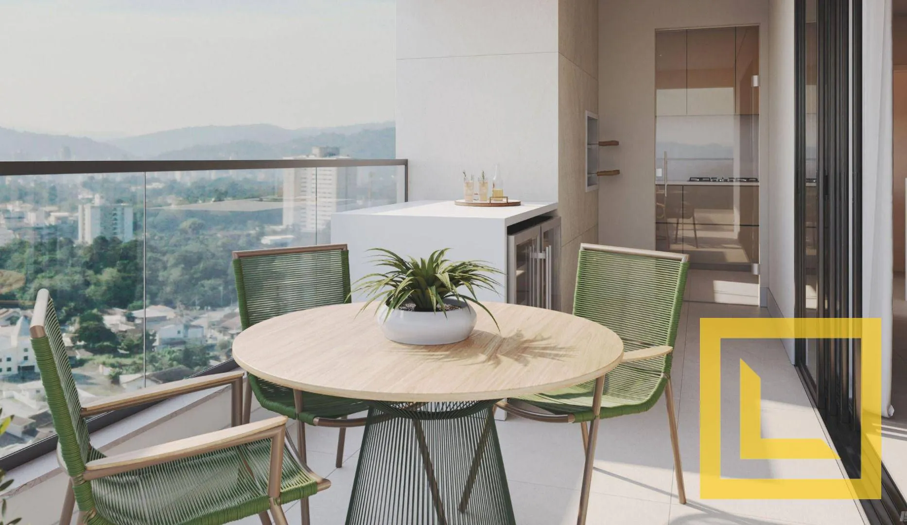 Apartamento com 3 Suítes à venda com 156m no bairro Ponta Aguda - Blumenau/SC — foto 2