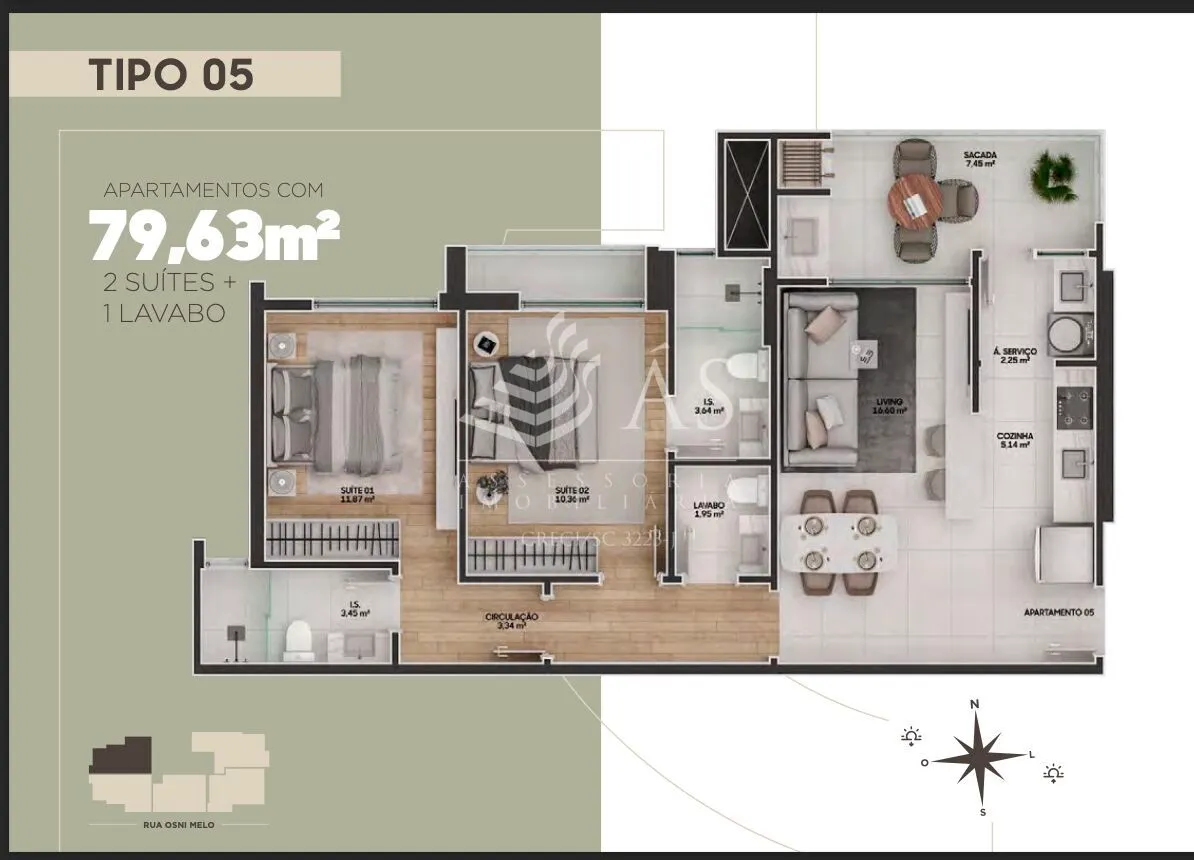Apartamento Residencial à venda, Fazenda, Itajaí - AP0018. — foto 4