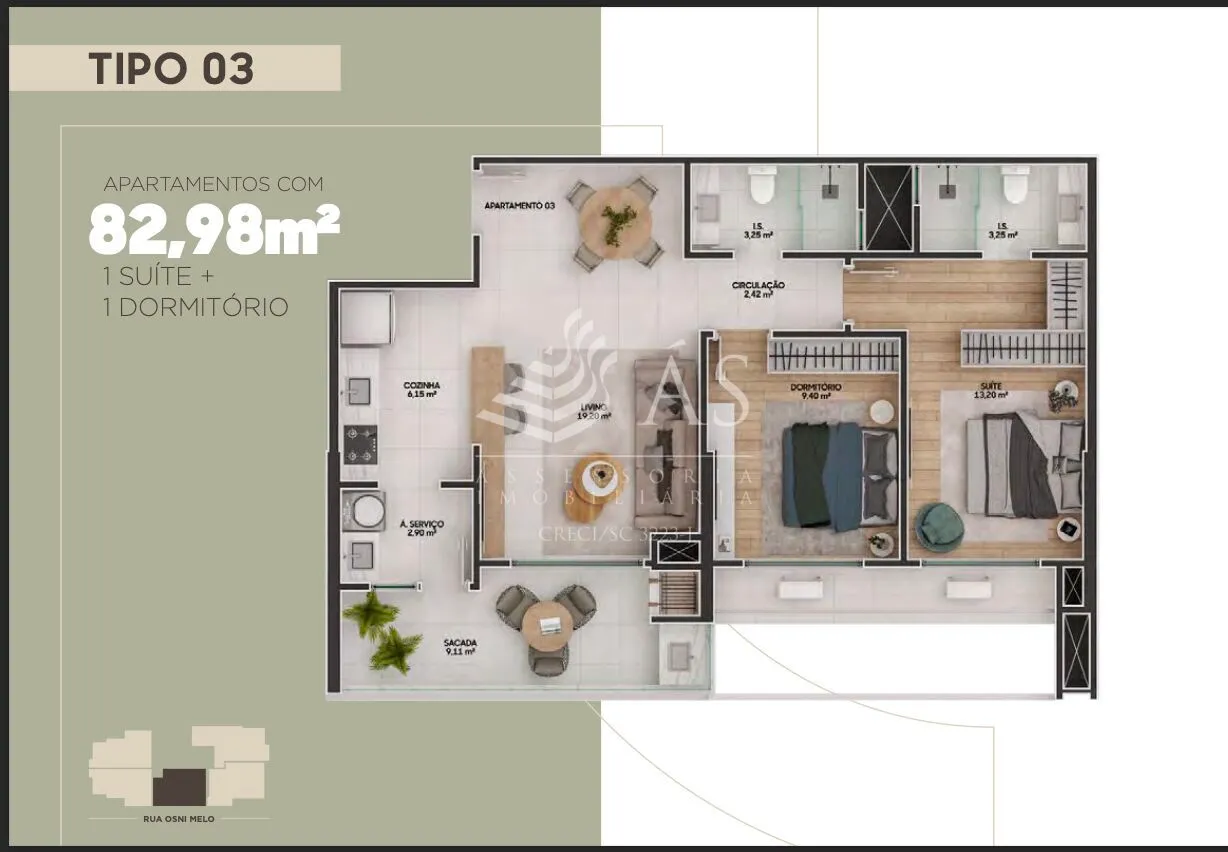 Apartamento Residencial à venda, Fazenda, Itajaí - AP0001. — foto 4