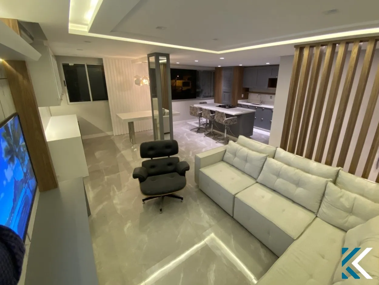 Mobiliado e Decorado: apartamento impecável de 124m com 2 vagas individuais pronto para morar - foto 1