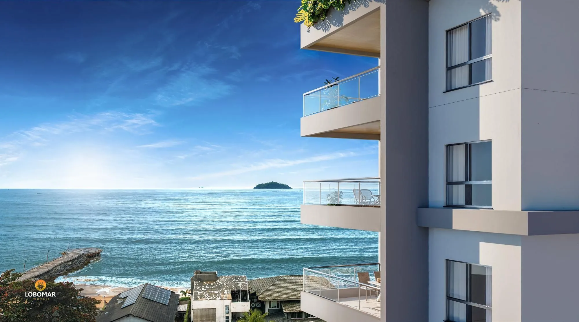 Lançamento à apenas 30m do mar, com vista mar e 3 suítes - Centro, Balneário Piç - foto 1