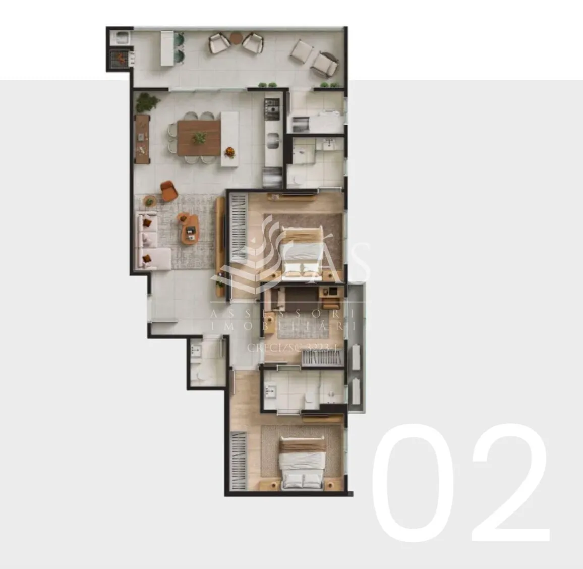Apartamento à venda no bairro Centro - Navegantes/SC — foto 3