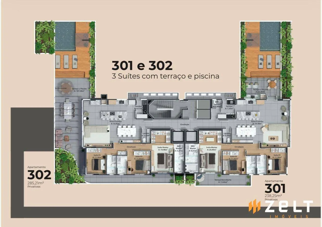 Apartamento com 3 dormitórios à venda, 238 m por R$ 2.900.000,00 - Victor Konder - Blumenau/SC — foto 2