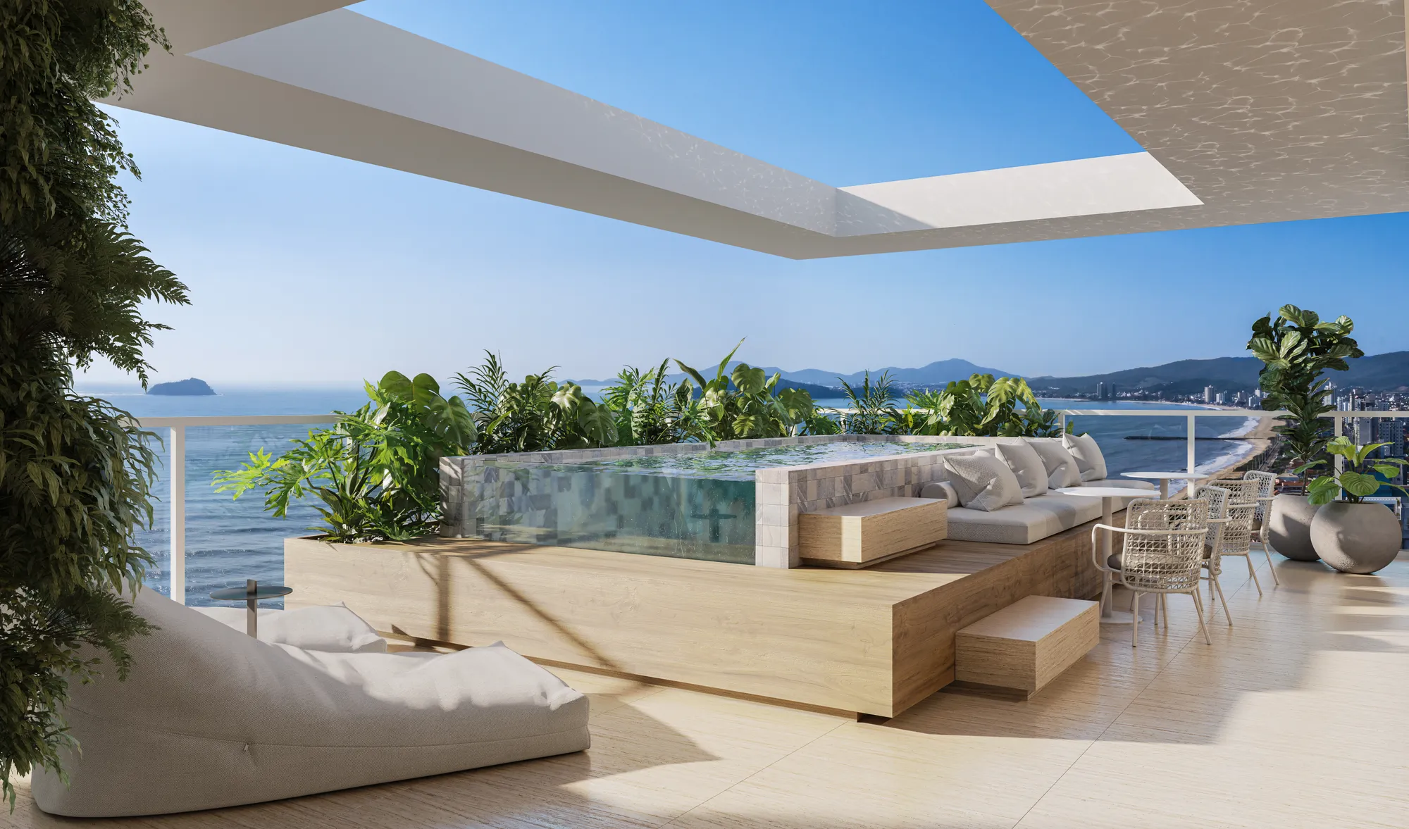 Viver no Topo: Cobertura Vista Mar Plana com Piscina Exclusiva e Design Moderno em Balneário Piçarras. — foto 4