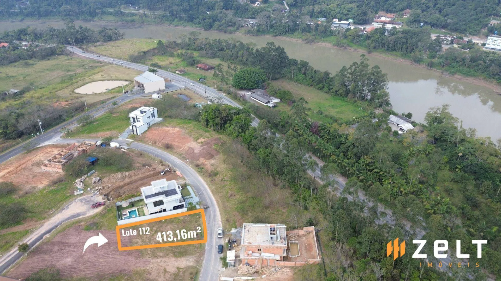 Terreno à venda, 413 m por R$ 370.000,00 - Ponta Aguda - Blumenau/SC — foto 3