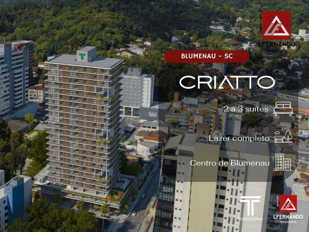 LANÇAMENTO TORRESANI - Apartamento com 3 suítes à venda, 129 m por R$ 1.567.000 - Centro - Blumenau/SC — foto 2