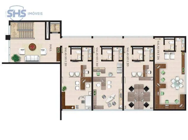 Sala à venda, 50 m por R$ 495.000,00 - Jardim Blumenau - Blumenau/SC — foto 3