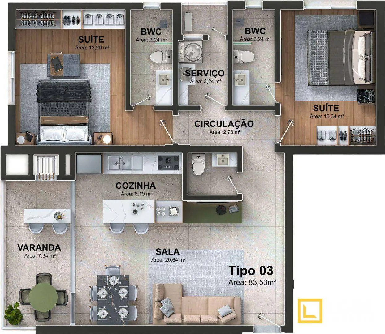 Apartamento à venda com 2 Suítes da Construtora Speranzini! — foto 2