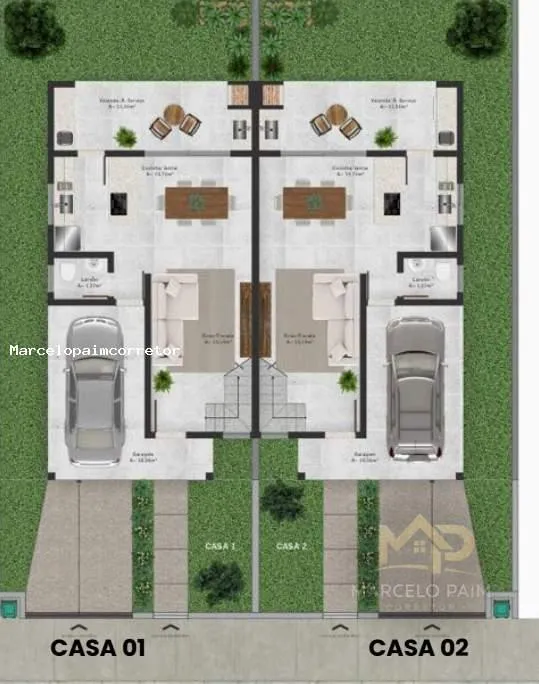 Casa Duplex para Venda em Palhoça, Centro, 3 dormitórios, 1 suíte, 3 banheiros, 2 vagas — foto 3