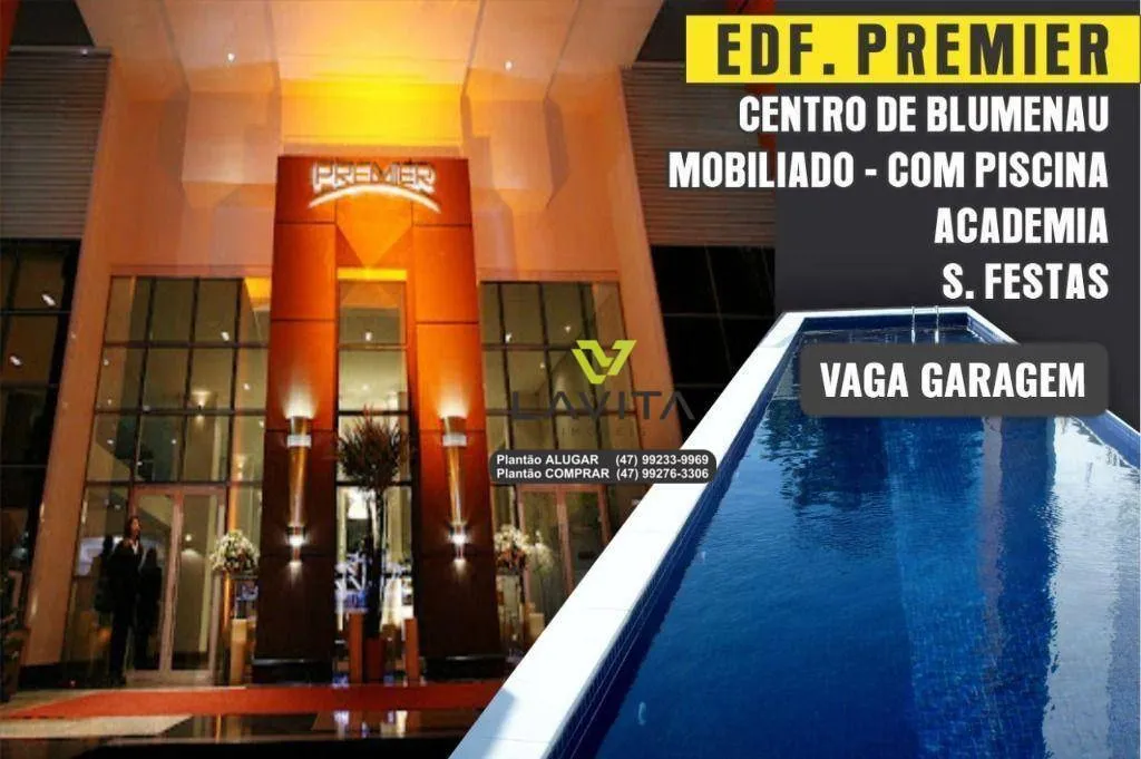 Apartamento com 1 dormitório, 27 m - venda por R$ 340.000,00 ou aluguel por R$ 2.708,33/mês - Centro - Blumenau/SC — foto 3