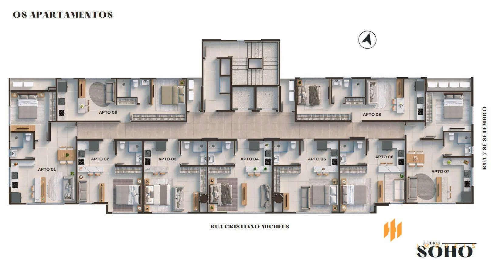 Apartamento com 1 dormitório à venda, 36 m por R$ 490.000,00 - Centro - Blumenau/SC — foto 6