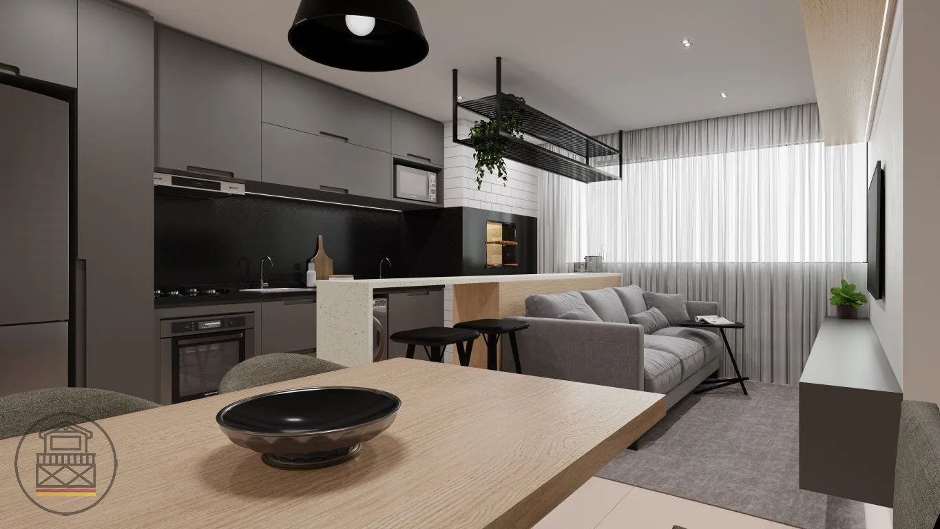 Seu novo lar está nascendo na Água Verde! Apartamento em construção, em andar alto, com dois dormitórios e uma vaga de garagem. Viva em um condomínio completo com piscina, academia, pet place e diversas áreas de lazer. — foto 6