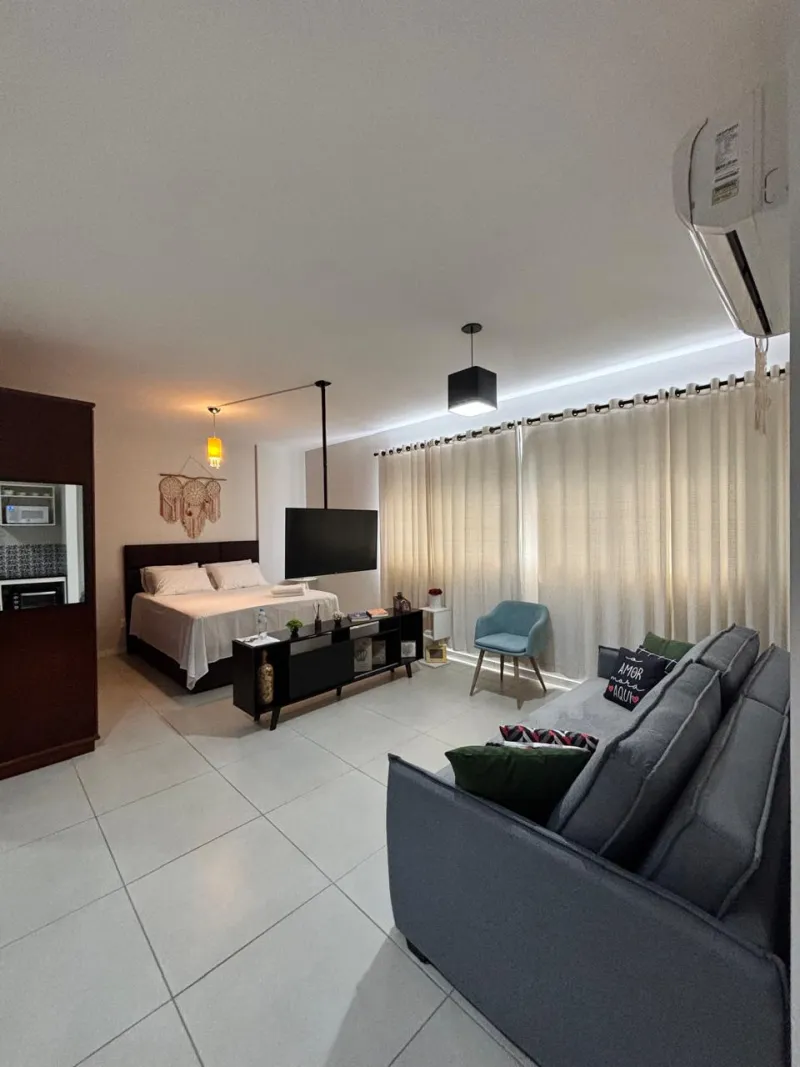 Apartamento tipo loft - mobiliado e equipado - Bairro Velha - foto 1