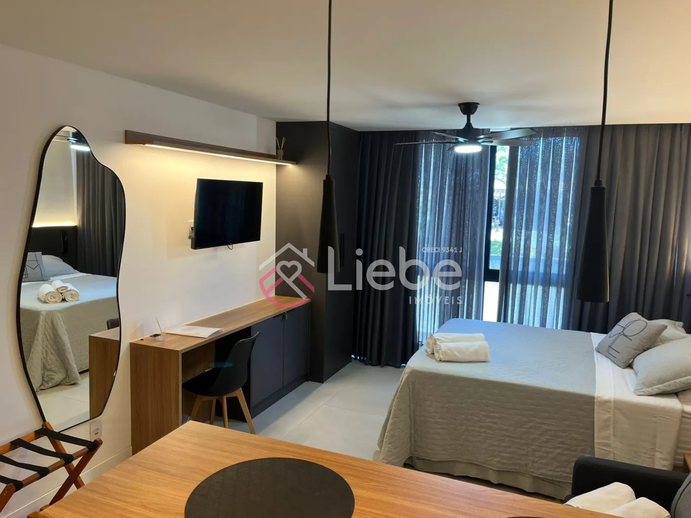 Lindo Flat MOBILIADO no Residencial Home Business no segundo pavimento com 32,37m de área privativa no centro da cidade de Pomerode. - foto 1
