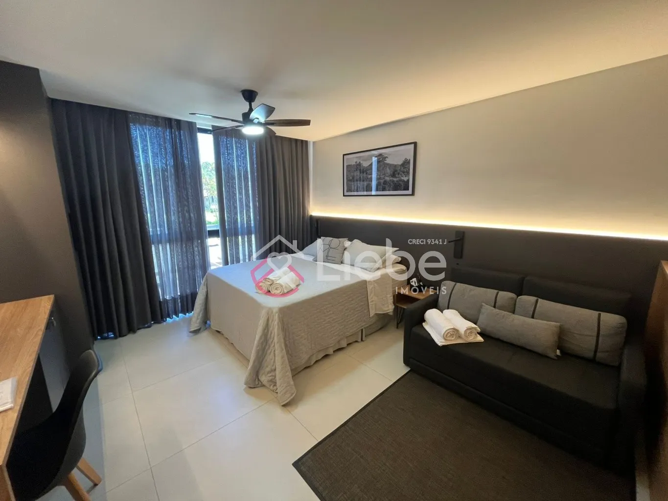 Lindo Flat MOBILIADO no Residencial Home Business no segundo pavimento com 32,37m de área privativa no centro da cidade de Pomerode. — foto 7