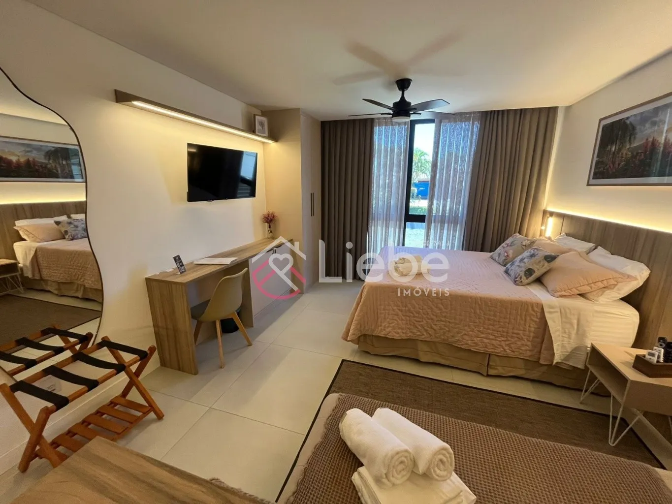 Lindo Flat MOBILIADO no Residencial Home Business no segundo pavimento com 32,37m de área privativa no centro da cidade de Pomerode. — foto 6