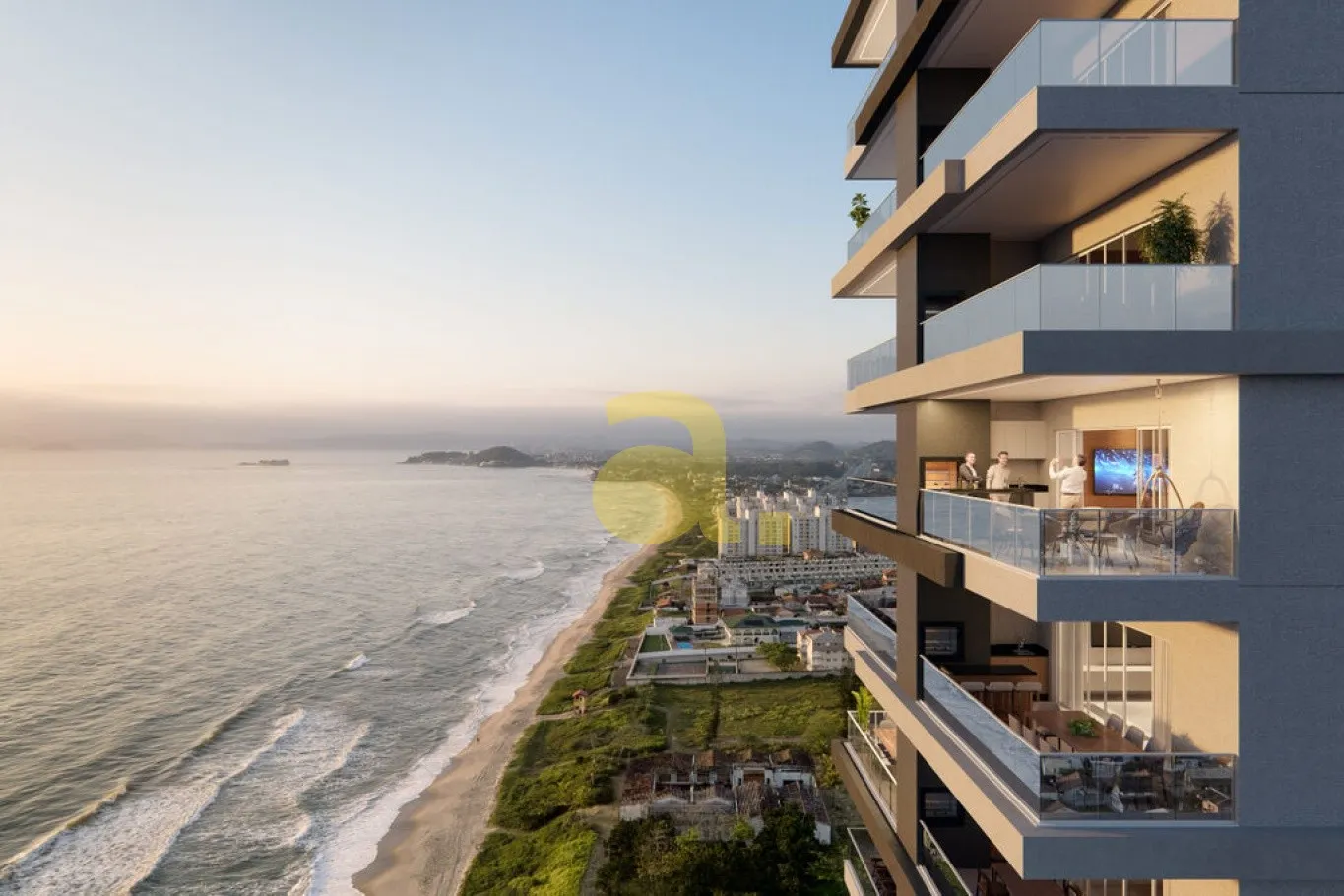 Apartamento beira mar a venda em Barra Velha - foto 1