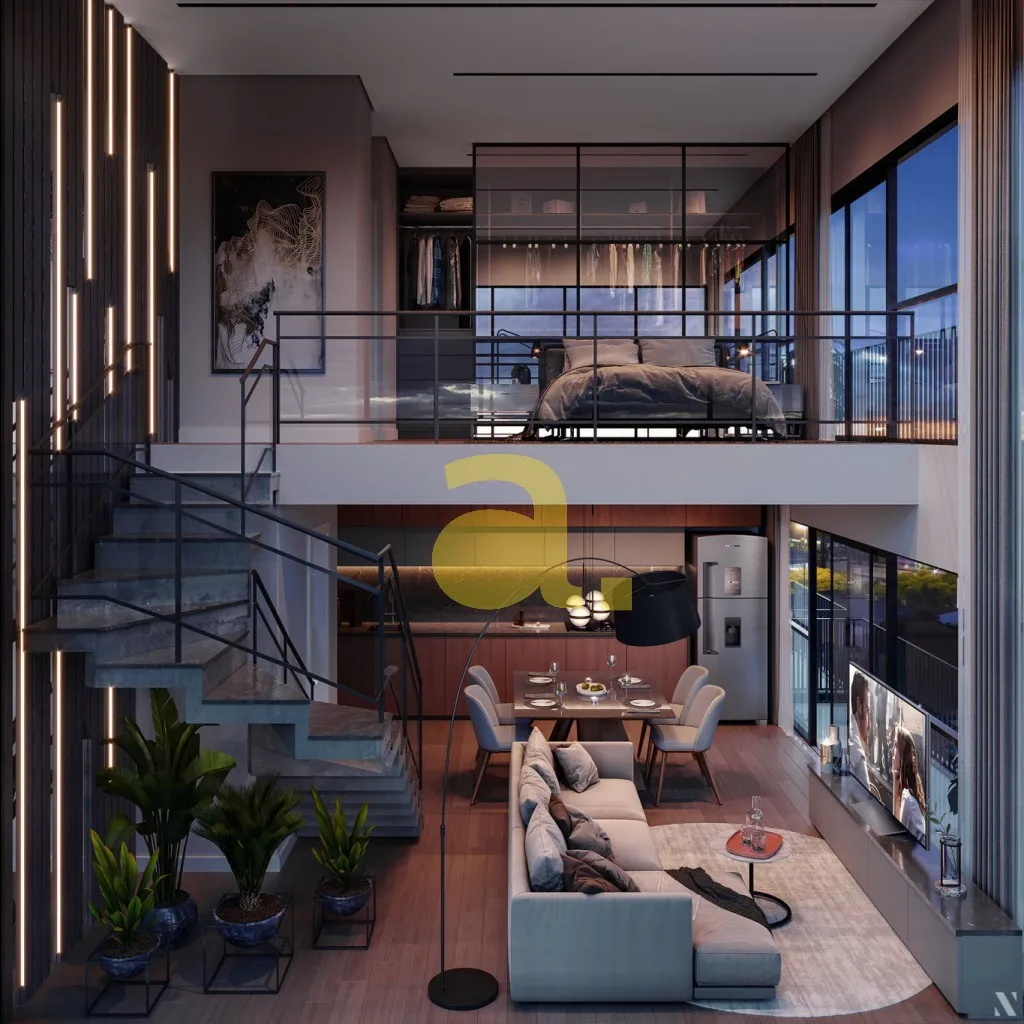 SPOT 148: loft, apartamento com 1 dormitório diferenciado na Rua Namy Deeke. — foto 4