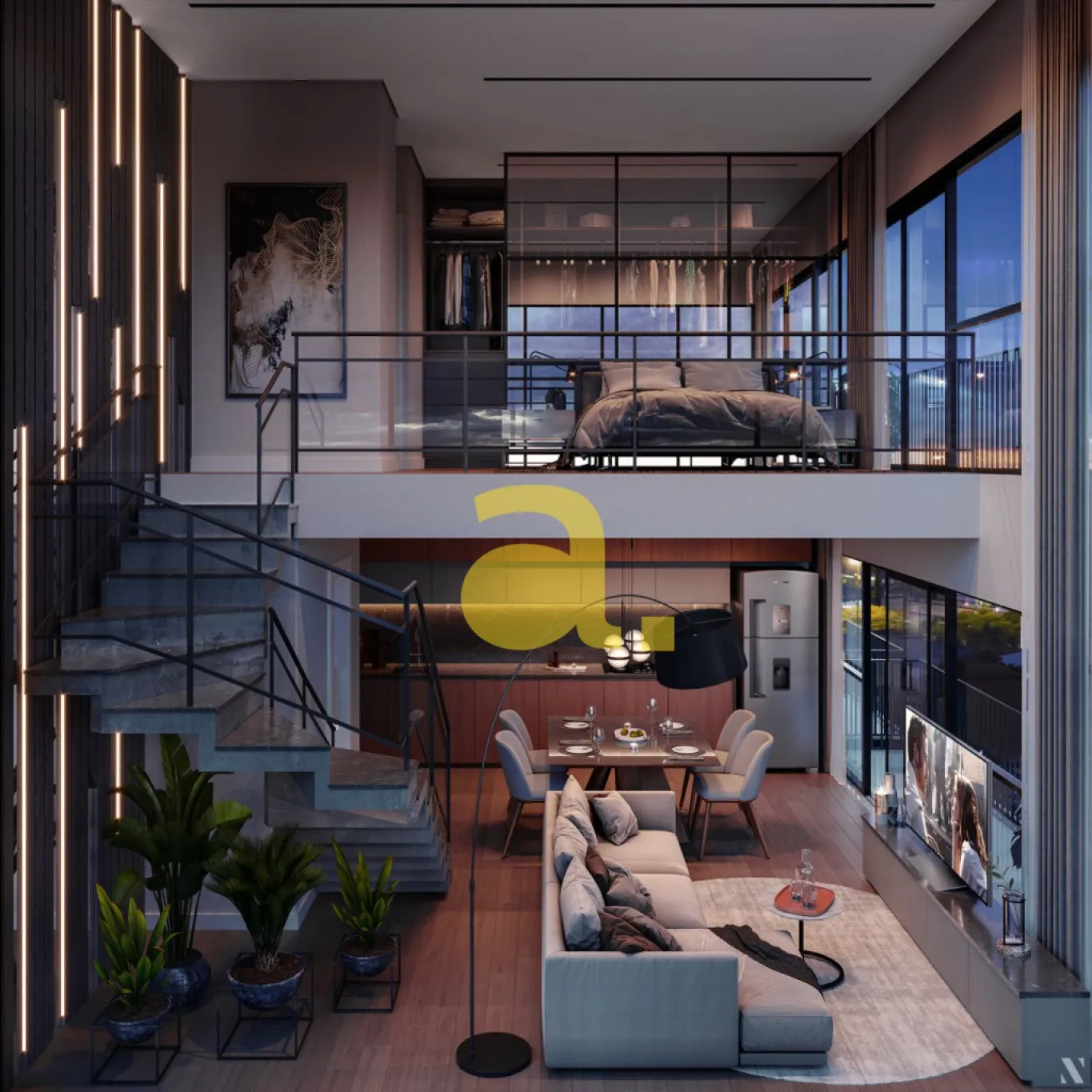 SPOT 148: loft, apartamento com 1 dormitório diferenciado na Rua Namy Deeke. — foto 2