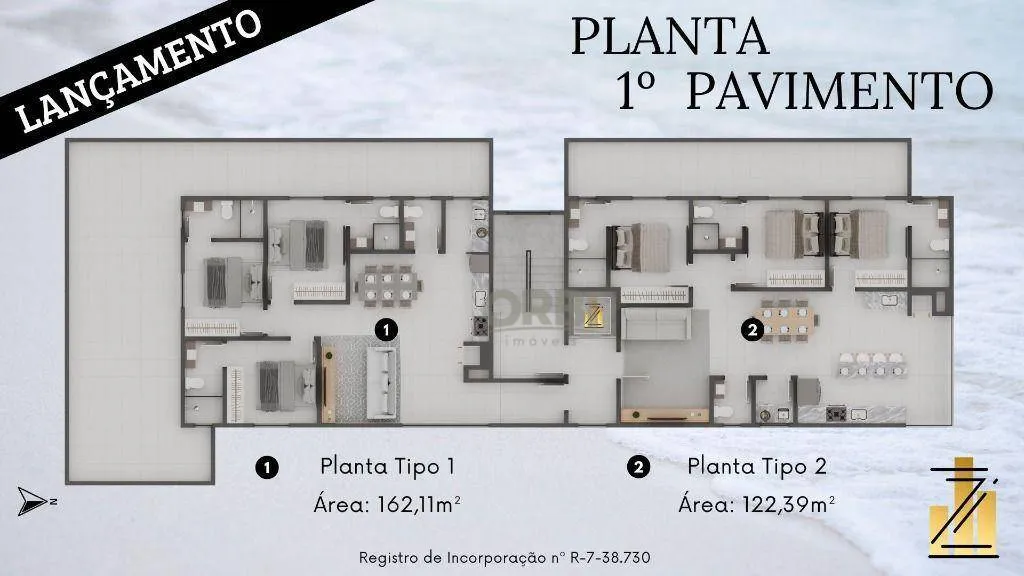 Apartamento com 3 dormitórios à venda, 122 m por R$ 1.150.000,00 - Itacolomi - Balneário Piçarras/SC — foto 4