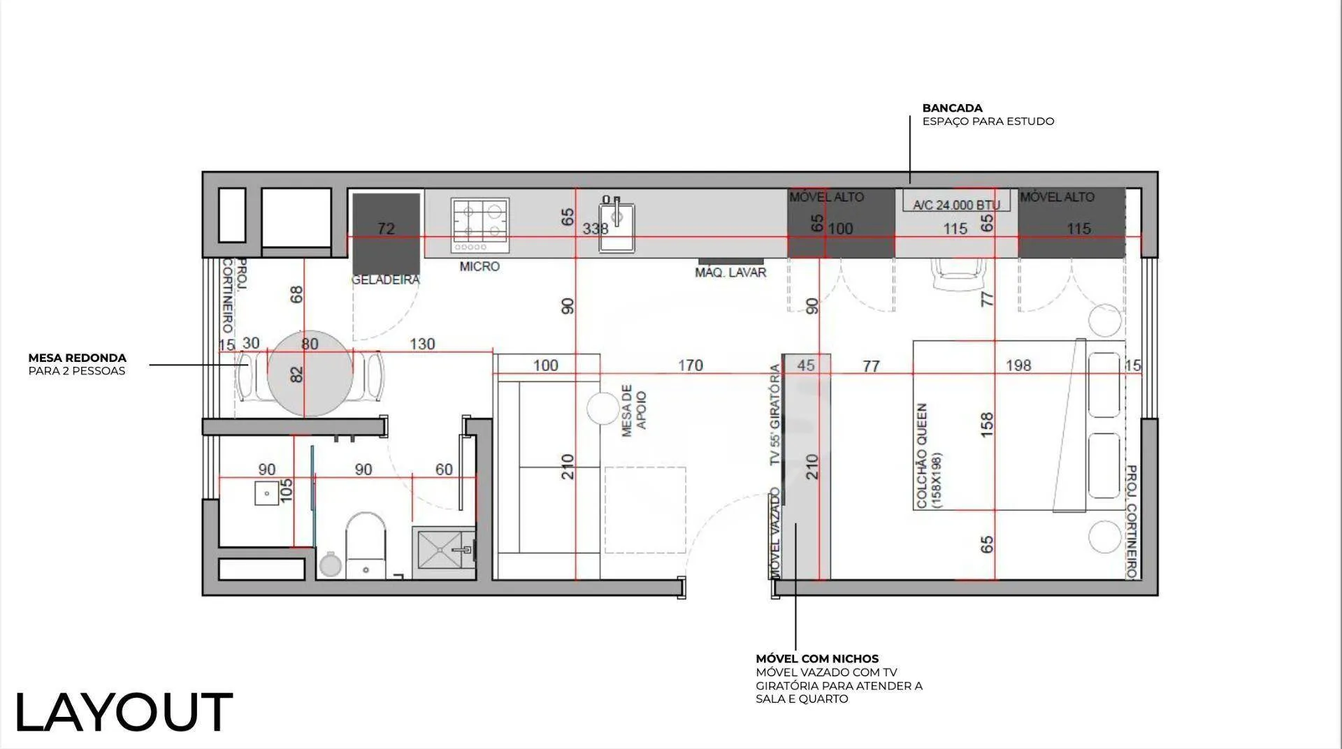 Apartamento com 1 dormitório à venda, 34 m por R$ 499.000,00 - Centro (Blumenau) - Blumenau/SC — foto 7