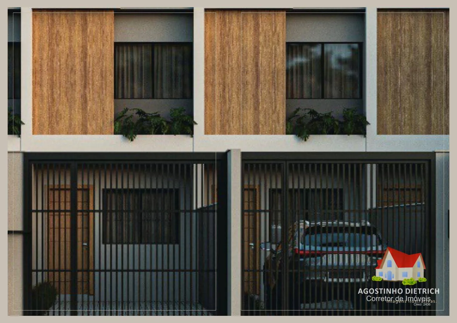 Sobrados Geminados C/02 Quartos + 02 Vagas de Garagem + Espaco aos Fundos No Bairro Aventureiro! — foto 6