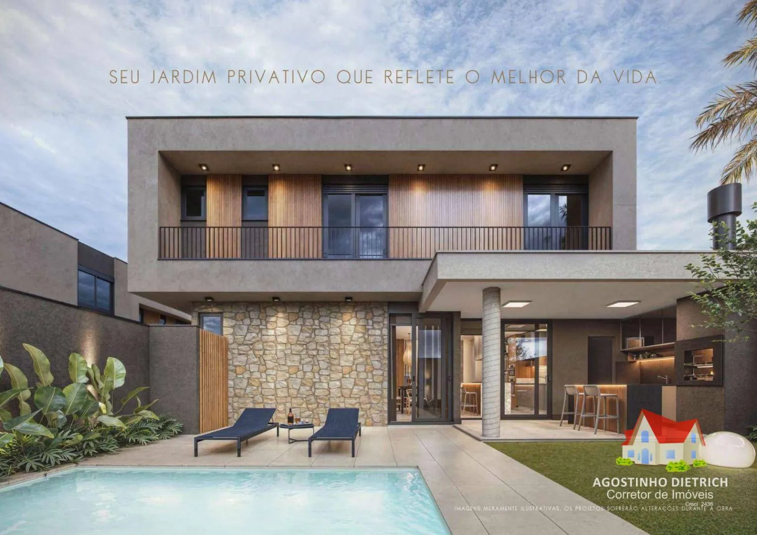 Elegancia & Exclusividade em Condominio! Sobrados Residenciais C/03 Quartos C/Suite+03 Vagas de Garagem+Piscina+Area C/Churrasqueira No Bairro Gloria! — foto 7