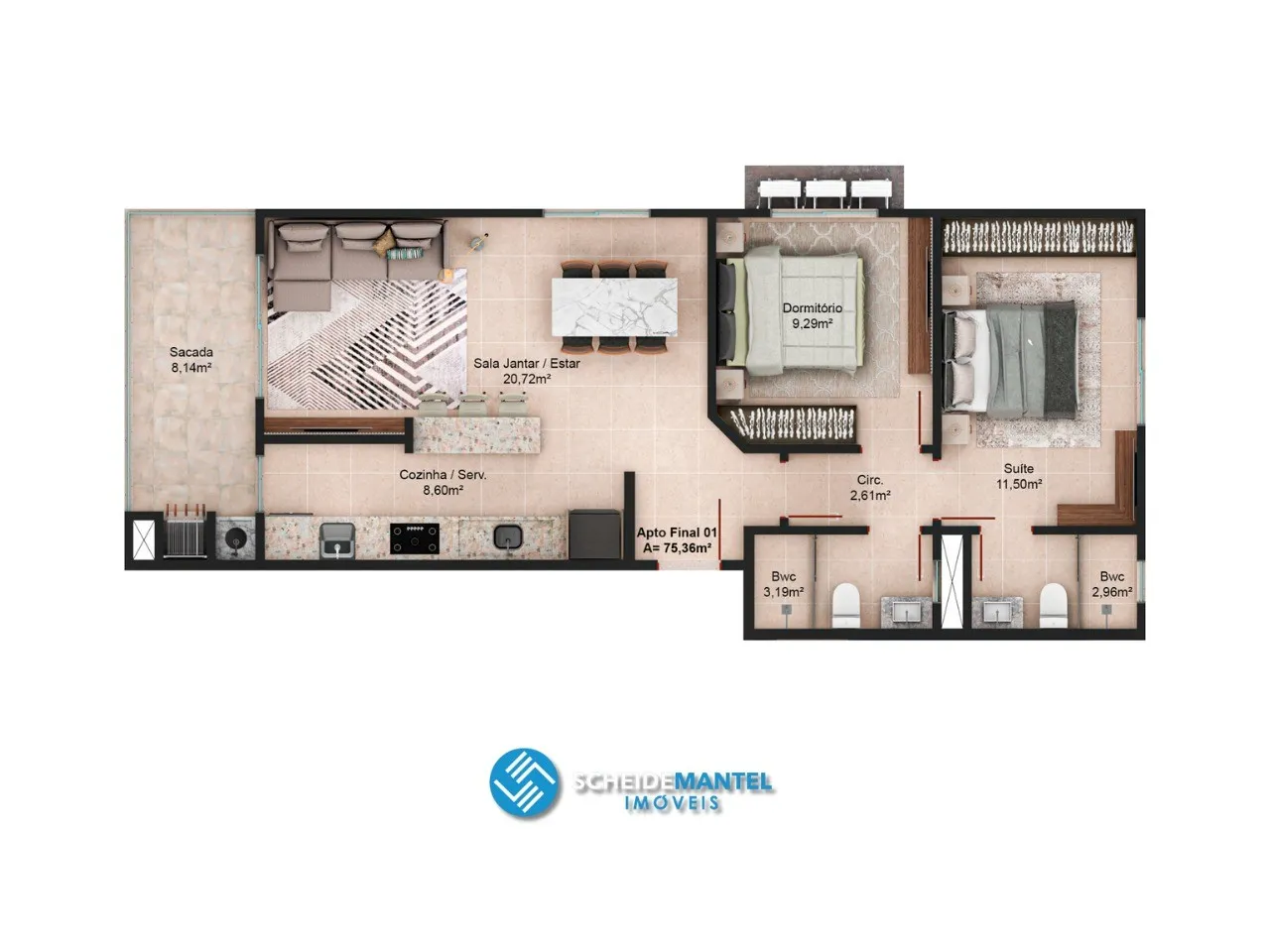 APARTAMENTO NO GRAVATÁ - NAVEGANTES/SC — foto 4