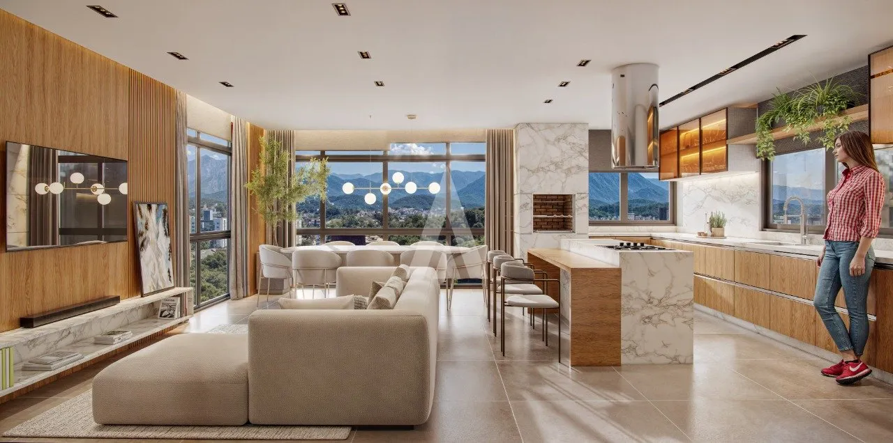 Apartamento com 1 suíte e 2 quartos à venda no bairro Santo Antônio em Joinville-SC por R$880.000,00. — foto 3