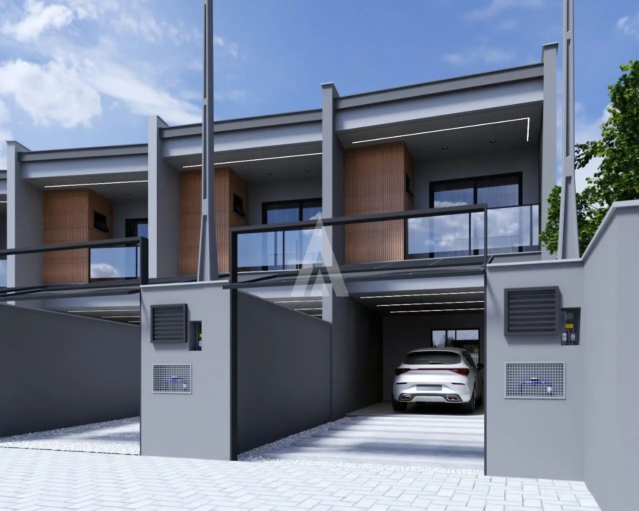 Sobrado Geminado com 1 suíte(s) mais 2 quarto(s) à venda no bairro Santo Antônio em Joinville, por R$ 921.264.00. — foto 3