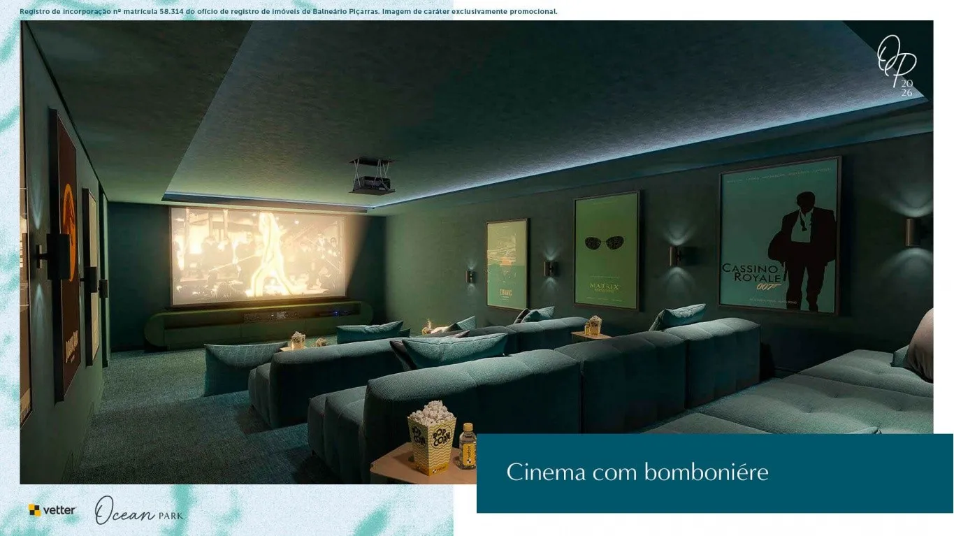 Apartamentos com 2 suítes, vista para o mar, lavabo, living integrado com a cozinha, área de serviço, e 2 vagas de garagem. — foto 6