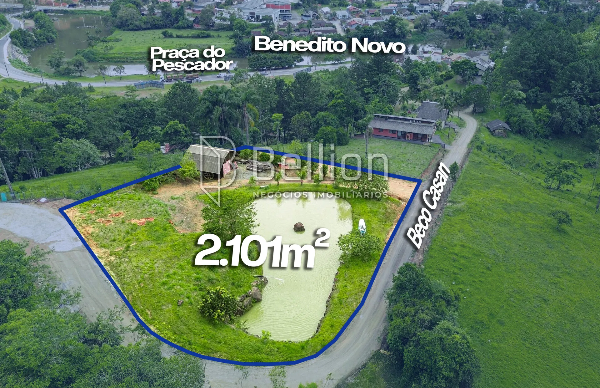 Amplo Terreno em rua sem saída no centro de Benedito Novo - foto 1