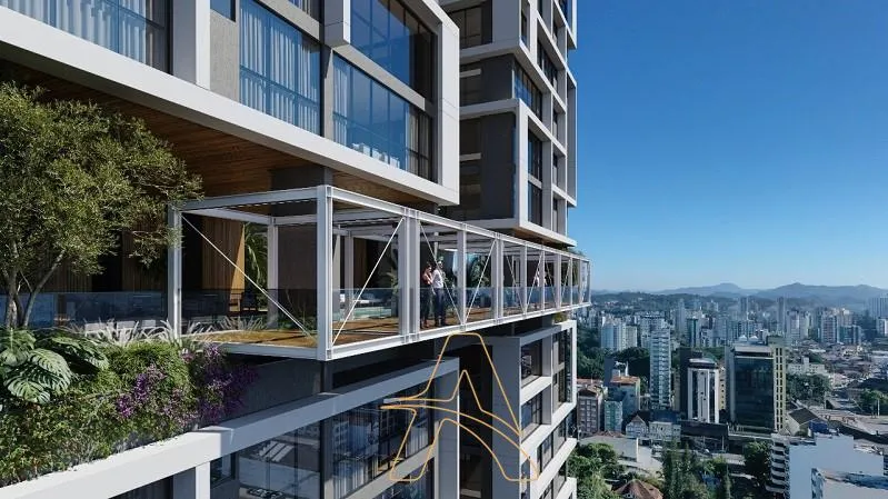 Apartamento em Construção no Centro - Alto Padrão no 13 Andar | 3 Suítes e Lazer Completo — foto 2