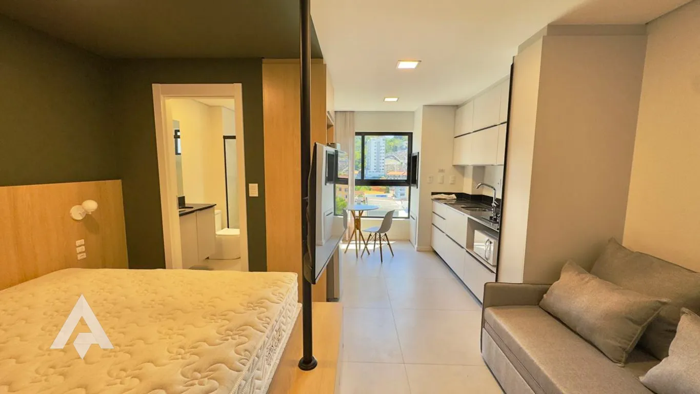 Loft mobiliado para locação por R$ 2.550,00 - Bairro Centro - Blumenau/SC — foto 6