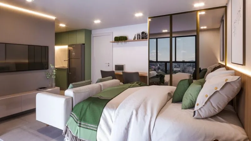 Última unidade dom vaga! Apartamento loft direto com a construtora. 24 a 28 m, apartir R$ 247.500 sem vaga. Financiamento direto com a construtora ** ENTREGA PREVISTA PARA JULHO 2027 - foto 1