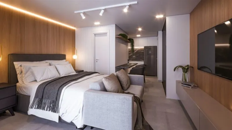 Última unidade dom vaga! Apartamento loft direto com a construtora. 24 a 28 m, apartir R$ 247.500 sem vaga. Financiamento direto com a construtora ** ENTREGA PREVISTA PARA JULHO 2027 — foto 3