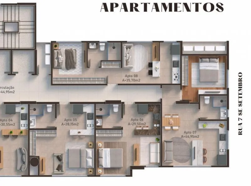 Studio/Loft na 7 de setembro em Blumenau. — foto 6