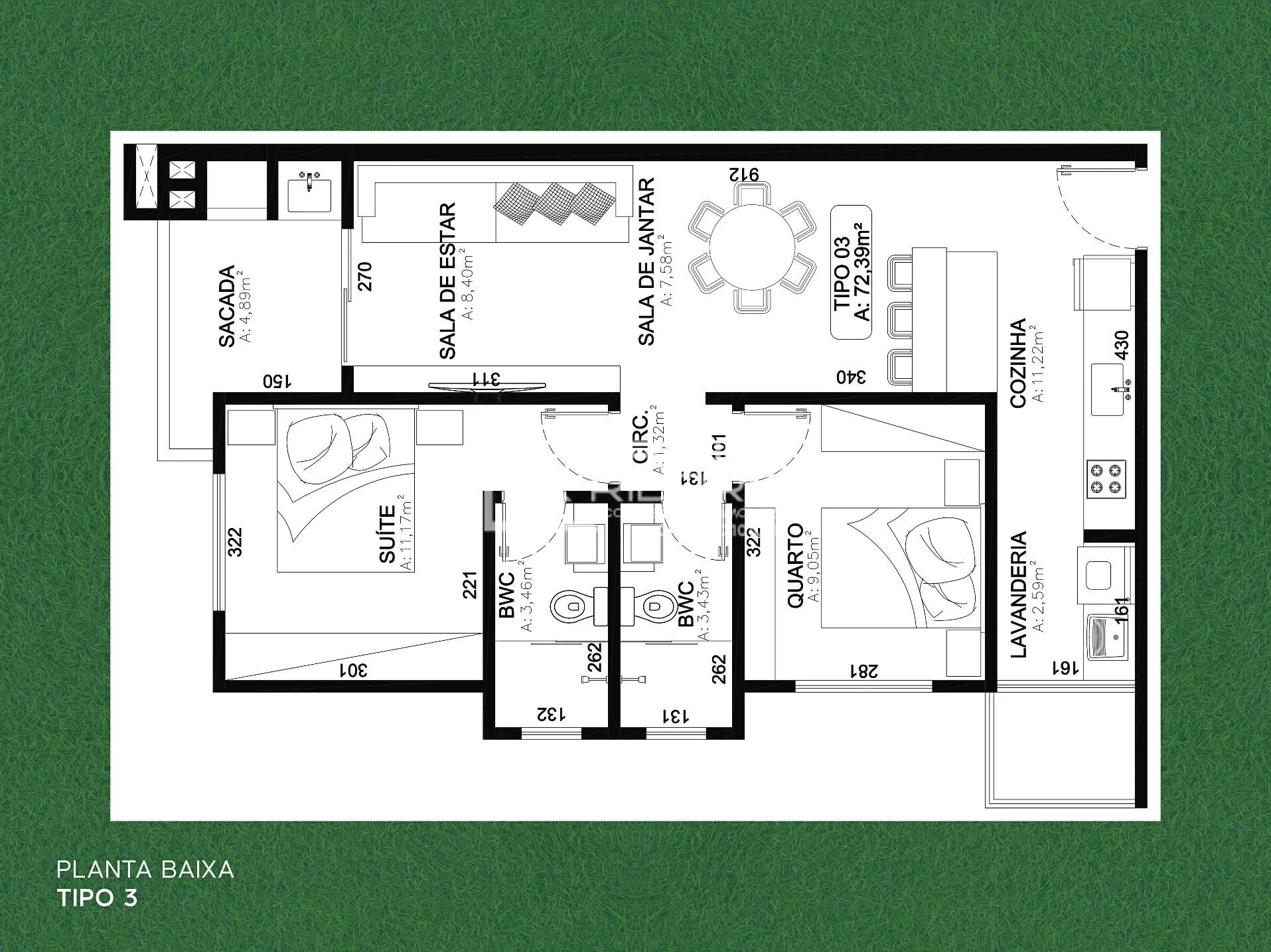 Apartamento com 2 dormitórios (1 Suíte), 72,39 m à venda no bairro Imigrantes em Timbó-SC — foto 3