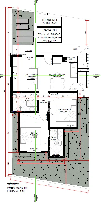 Casa à venda, 2 quartos, 1 suíte, 2 vagas, Quintino - Timbó/SC — foto 4