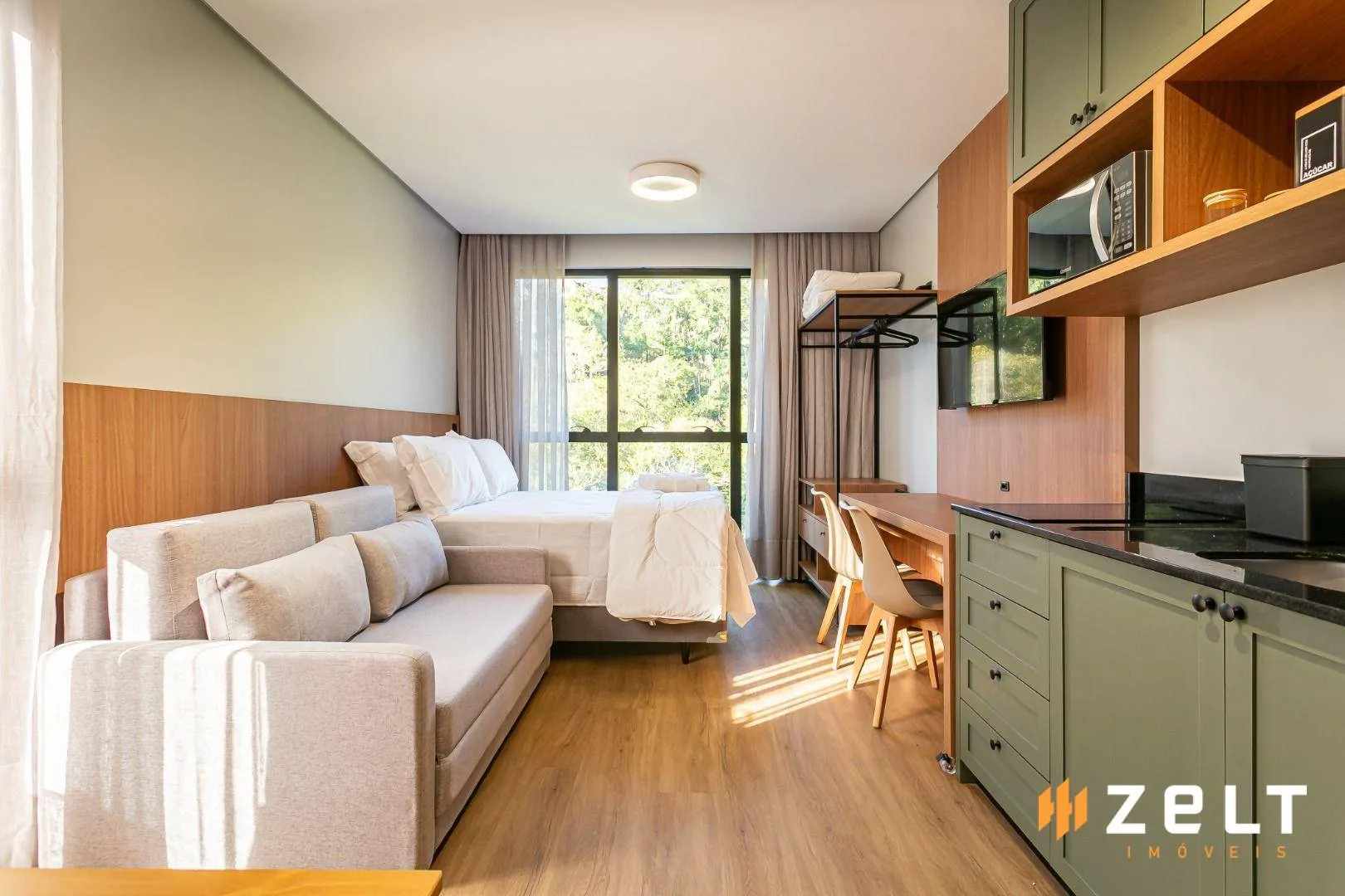 Apartamento com 1 dormitório para alugar, 28 m por R$ 2.300,00/mês - Velha - Blumenau/SC - foto 1